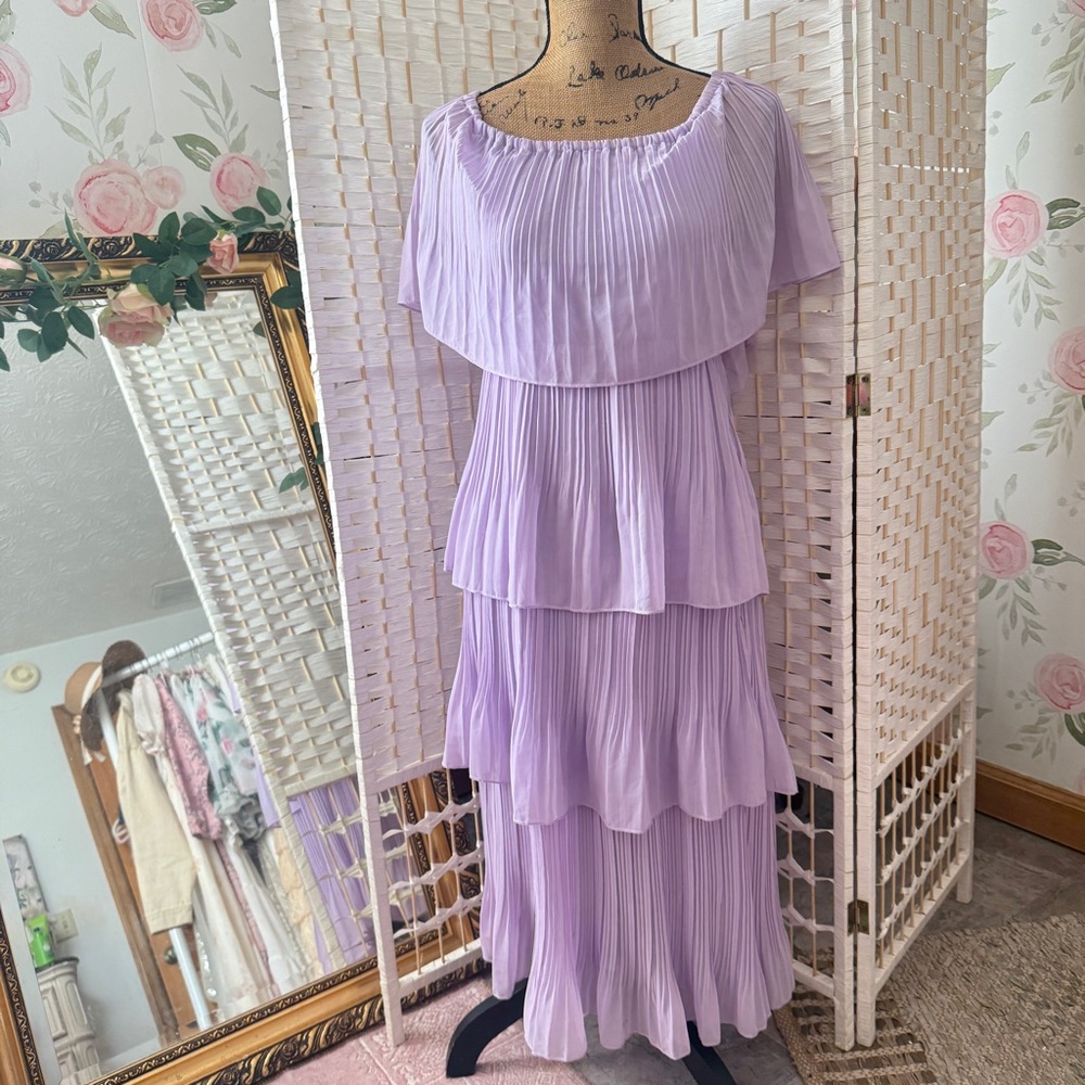 Lavender Tiered Dress